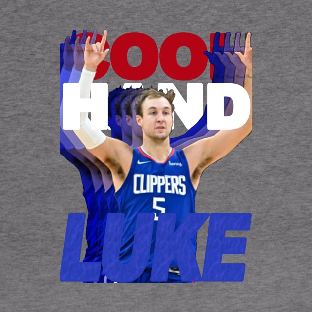 Luke Kennard "Cool Hand Luke" Graphic Tee | Vintage Retro-Inspired LA Clippers Bootleg T-Shirt by dsuss